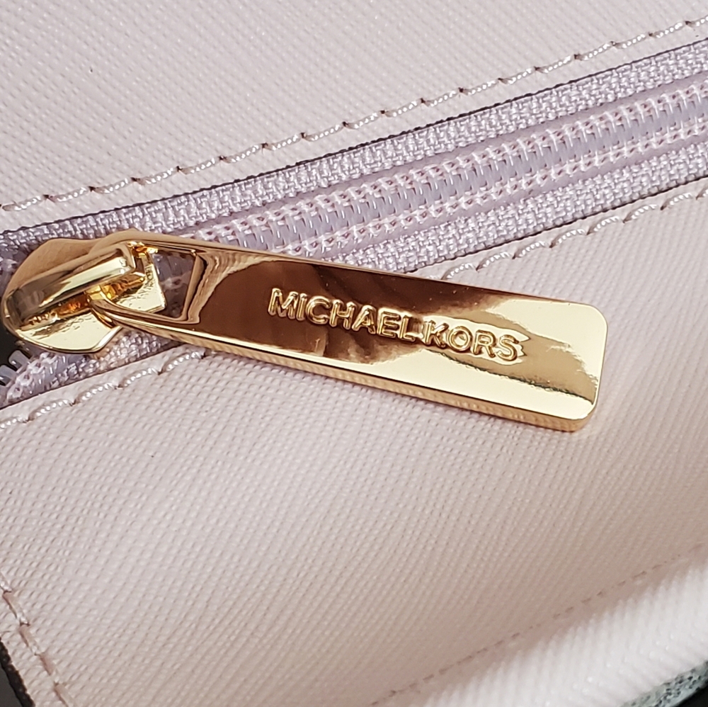 New 🎀 MICHAEL KORS Purse Set Tote LG Vanilla & pink - Picture 5 of 15